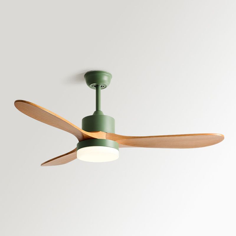 Fan Shape Metal Ceiling Fan Kid Style 1 Light Ceiling Mount Fans Fixtures for Living Room