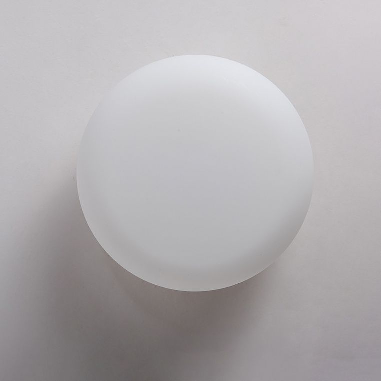 Modern White Single Flush Mount Lighting Unique LED Ceiling Light with Acrylic