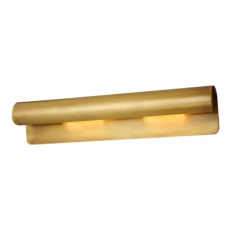 Modern Mirror Front Light Gold Vanity Light with Copper Shade for Bathroom