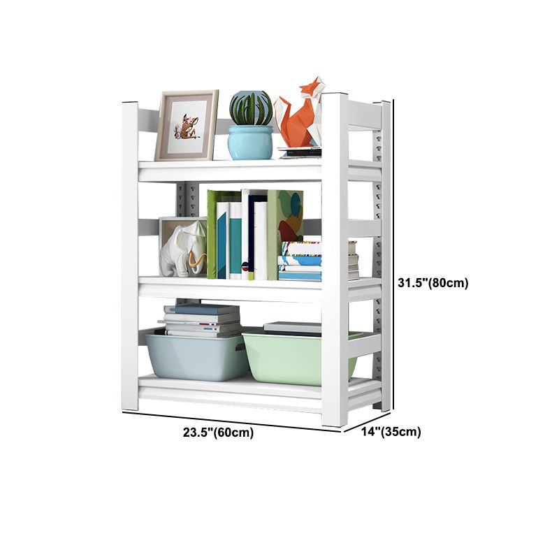 Metal Bookshelf, Multi Tiers Contemporary Bookcase for Living Room