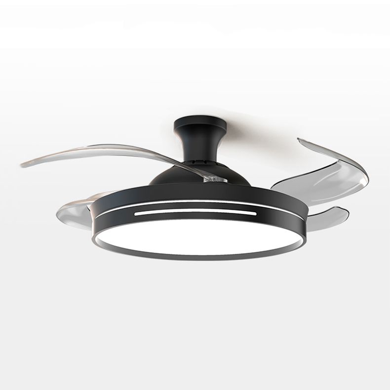 Contemporary LED Ceiling Fan Light Minimalist Flush Mount Light for Living Room