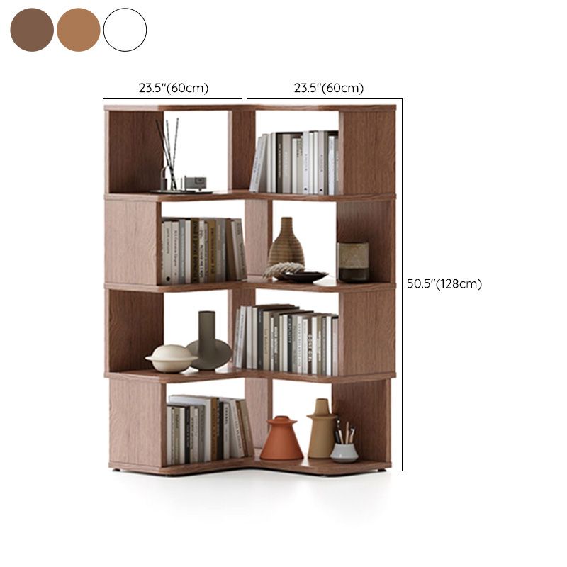 Scandinavian Open Back Shelf Bookcase with Shelves for Home Office