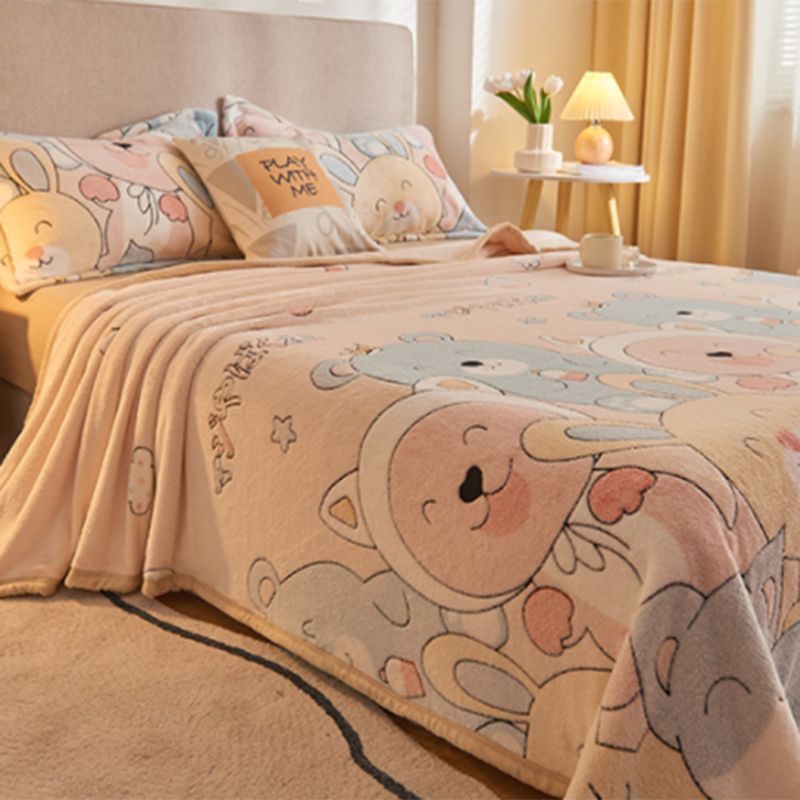 Breathable Sheet Cartoon Pattern Non-Pilling Ultra-Soft Sheet