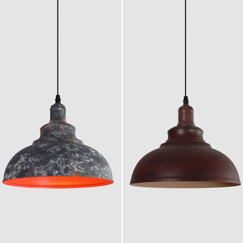 1 lichte hanglamp industriële retro koepel schaduw metalen hangende lamp voor eetkamer