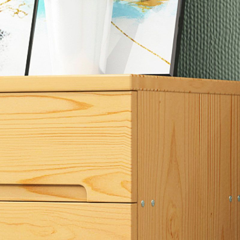 Modern Solid Wood Storage Chest Dresser Vertical Storage Chest