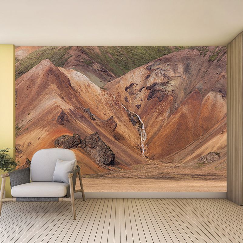 Environmental Photography Wall Mural Mountain Drawing Room Wallpaper