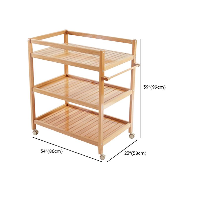 Modern Wooden Baby Changing Table Flat Top Changing Table With Wheels