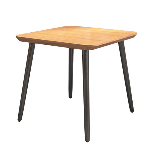 Industrial Style Dining Table Solid Wood 4 Legs Table for Dining Room