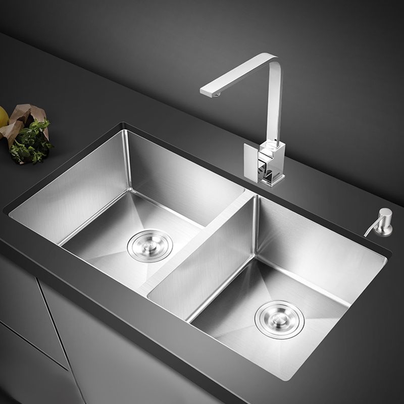 Modern Undermount Kitchen Sink Stainless Steel Kitchen Sink with Faucet