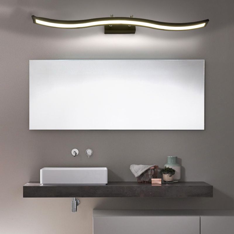 Minimalismus 1-Licht Wandleuchte Metall Lineares Wandmontage Licht für Badezimmer