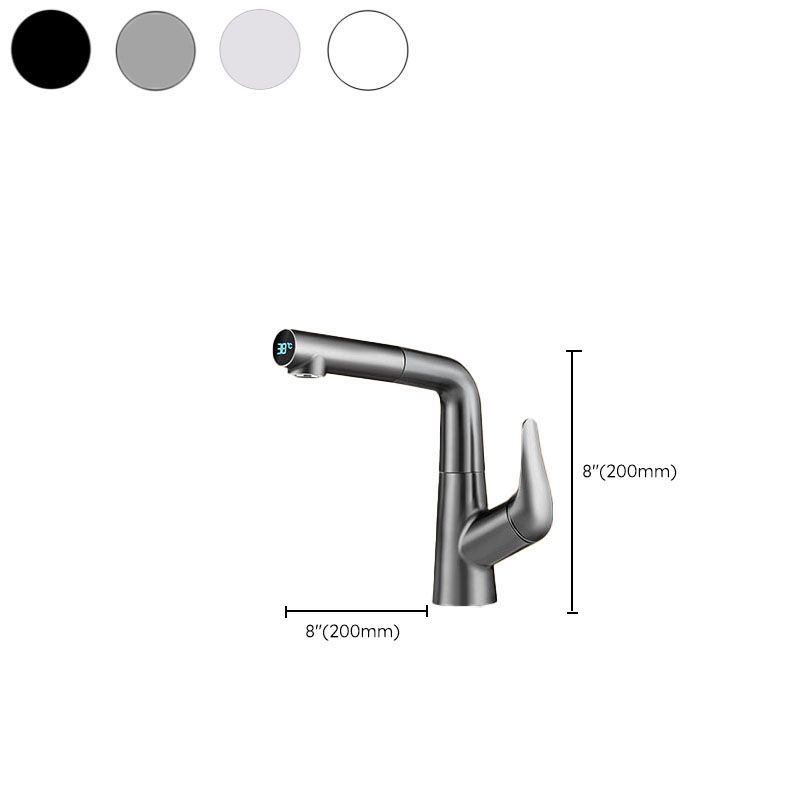 Modern Sink Faucet Solid Color Vessel Sink Faucet for Bathroom