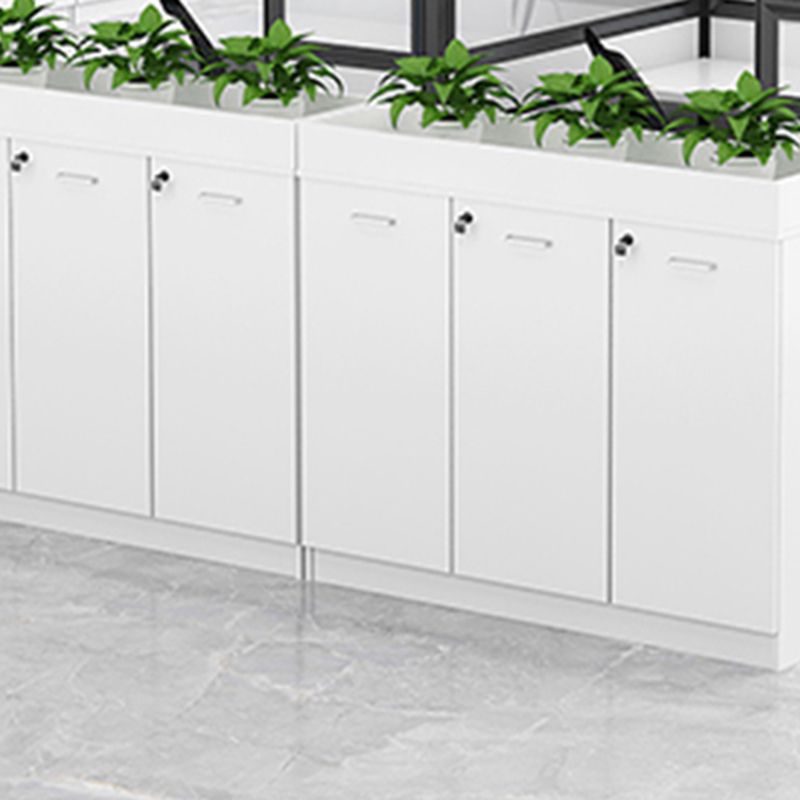 Modern Lateral Cabinet Wooden Frame Key Locking File Cabinet