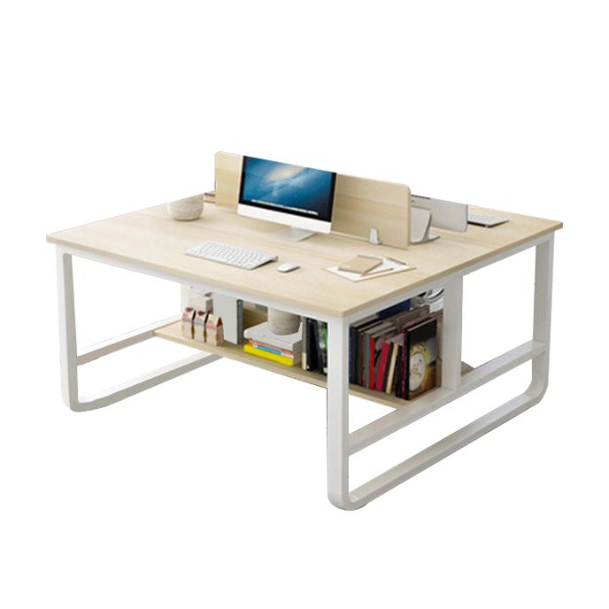 Industrial Writing Desk Rectangular Wooden Computer Desk with Storage