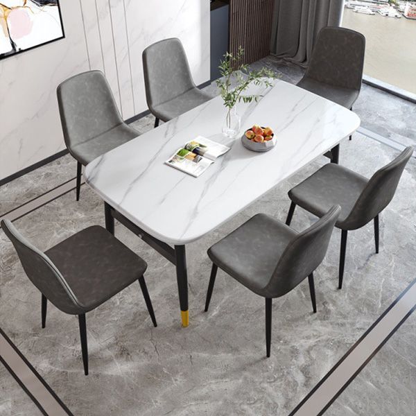Metal Modern Contemporary Kitchen Chair Dining Room Side Parsons Chair