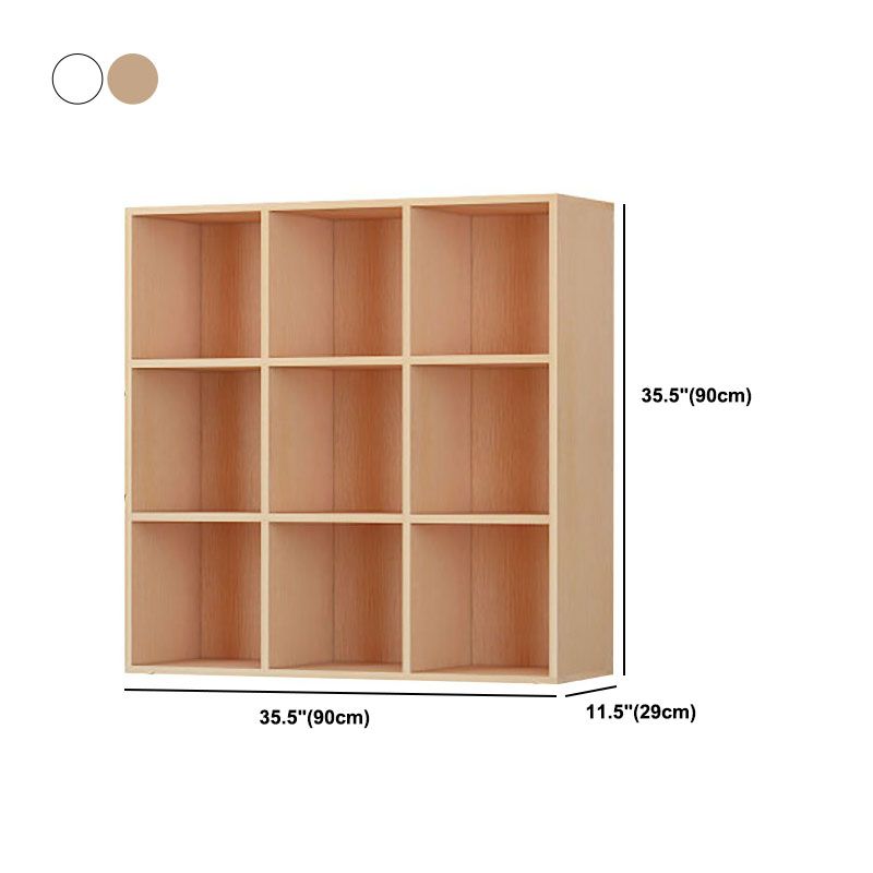 Modern Engineered Wood Shelf Bookcase Standard Closed Back Book Shelf for Living Room