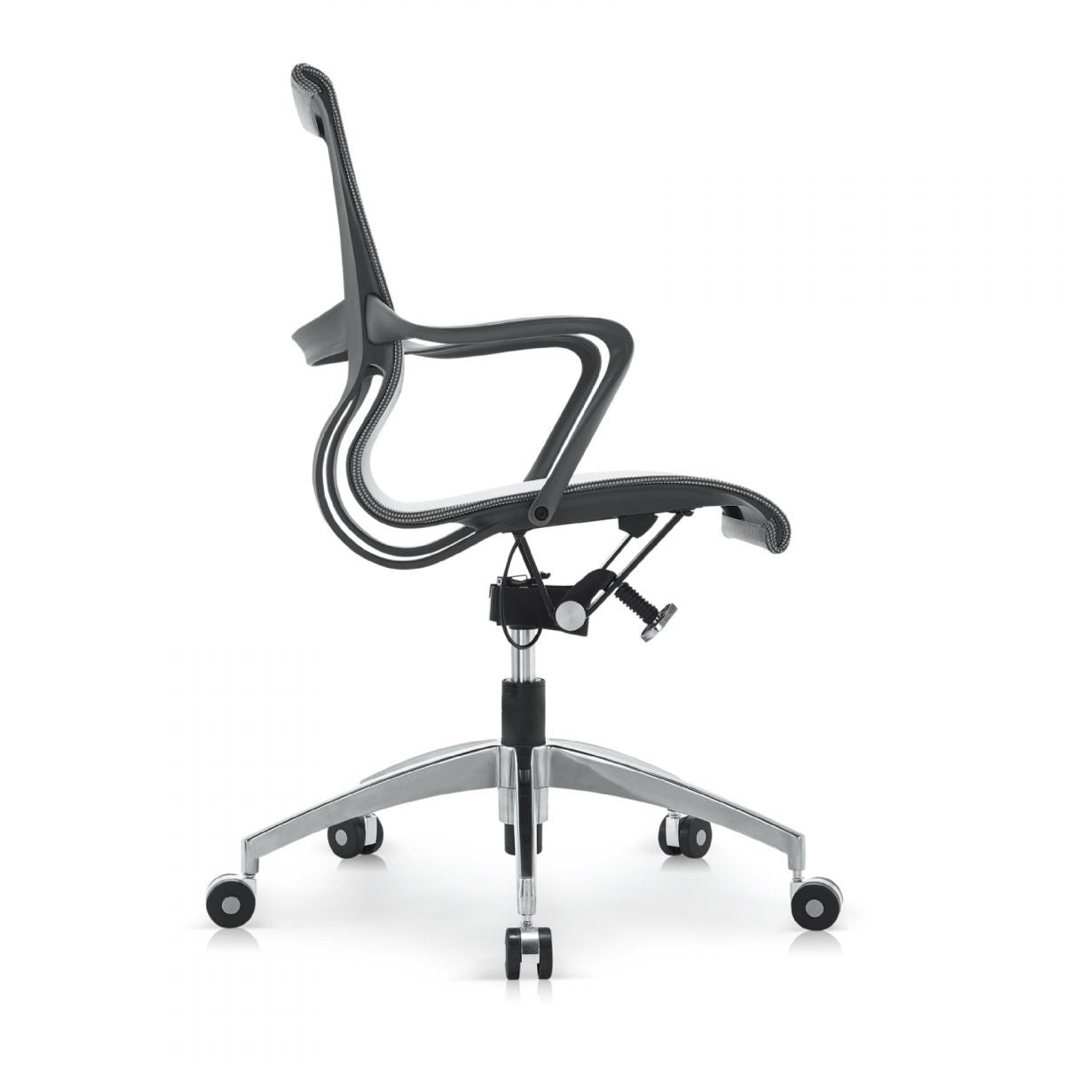 Modern Office Chair with Wheels Mid-Back Mesh Desk Chair Ergonomic Chair