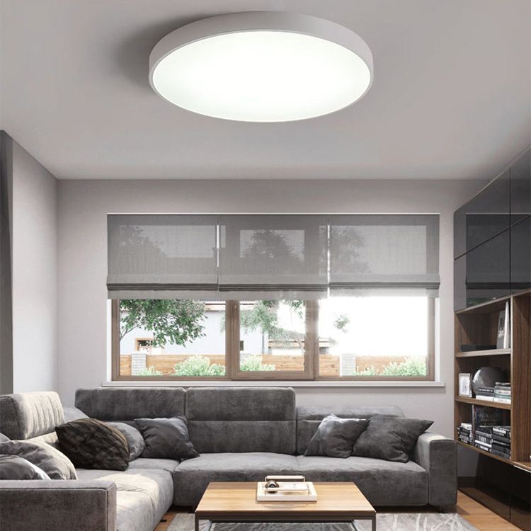 Nordic Acryl Ronde Plafond Licht Smeedijzeren Slaapkamer Flush Mount Plafond Licht