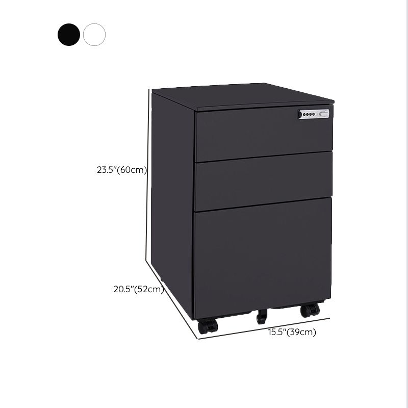 Industrial Metal Cabinet Locking Drawers Filing Cabinet with Wheels