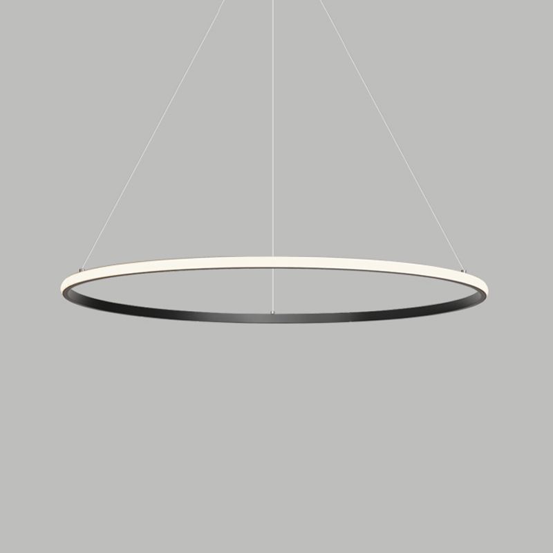 Metal Round Shape Flush Ceiling Light Modern Style 1 Light Flush Mount Lighting Fixture