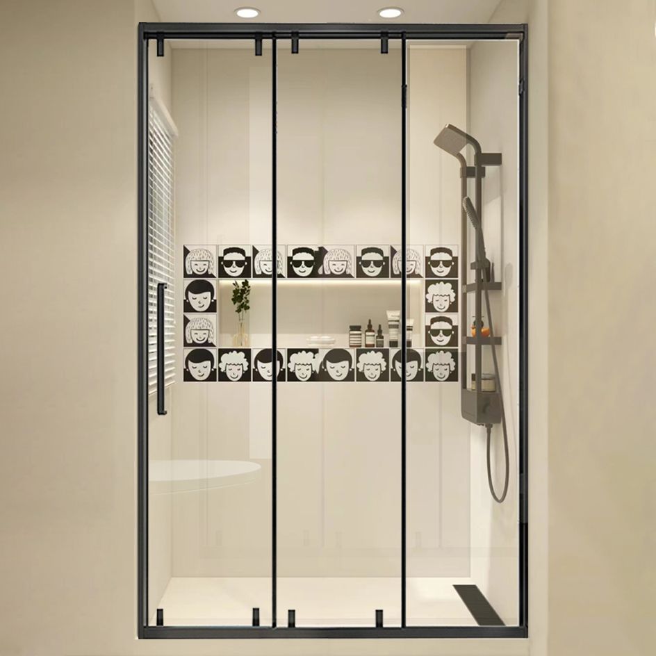 Frame Single Sliding Shower Door Transparent 8mm Tempered Shower Bath Door