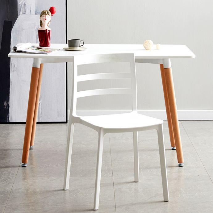 Scandinavian Plastic Side Chair Stackable Kitchen Dining Room Chair