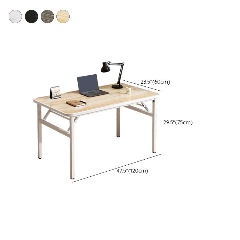 Contemporary Folding Office Desk Home Writing Desk with H-Shape Base , 29.5" H