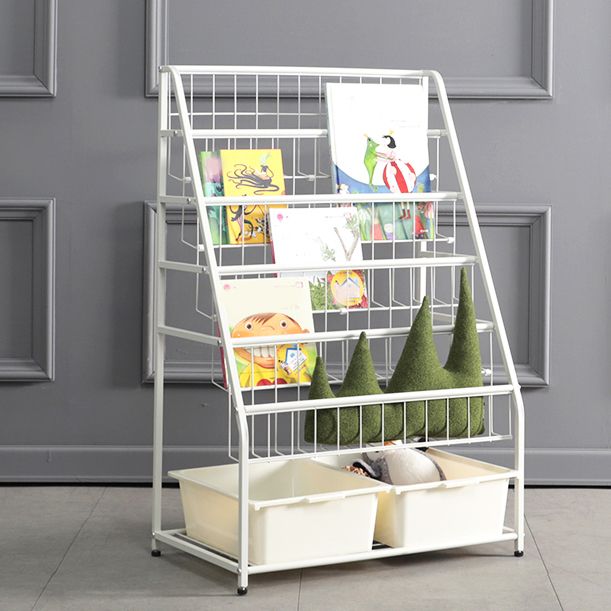 Warm White Freestanding Bookshelf Closed Back Children's Bookshelf