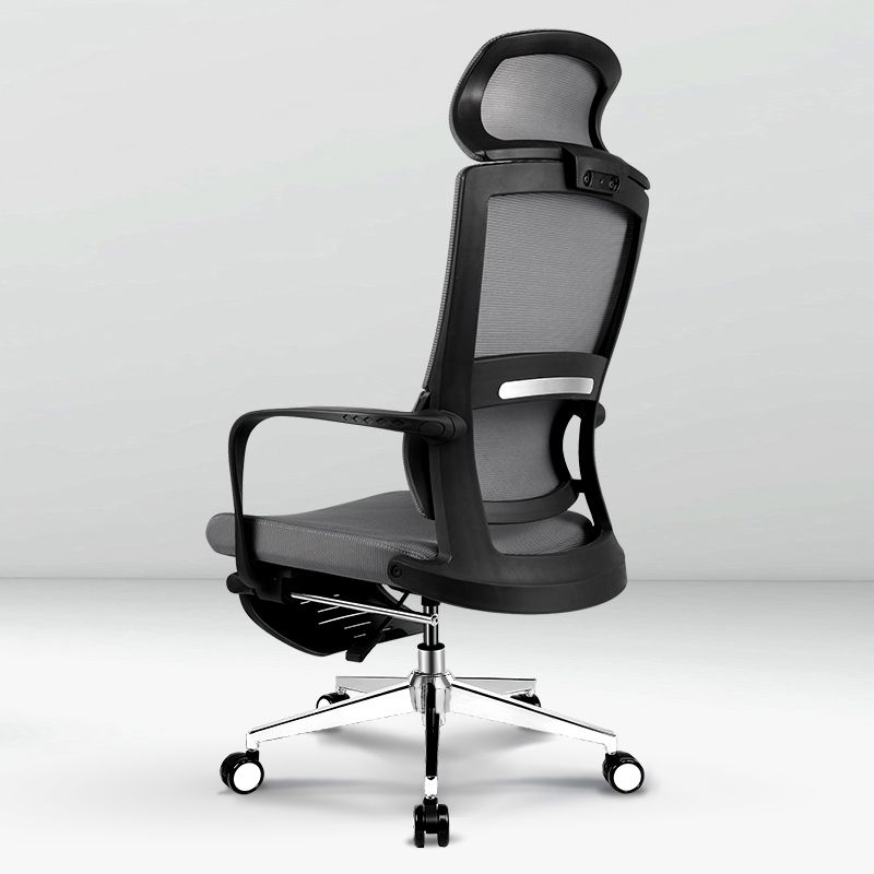 Fixed Arms Chair Modern Adjustable Seat Height Office Chair with Wheels