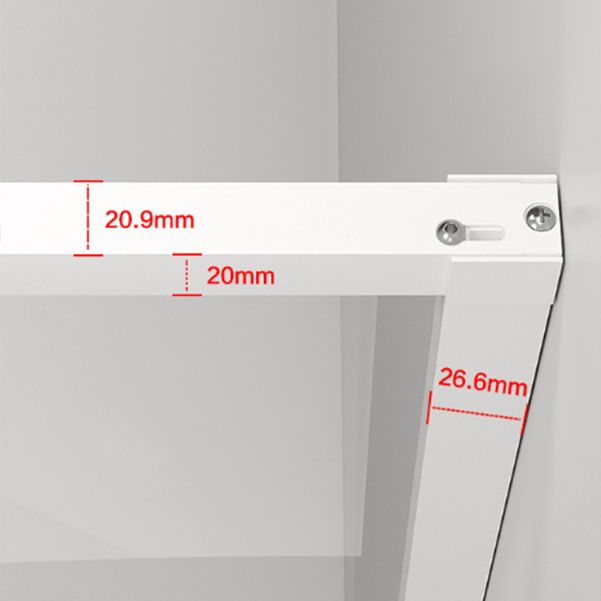 Semi Frameless Shower Bath Door Single Sliding Tempered Shower Doors