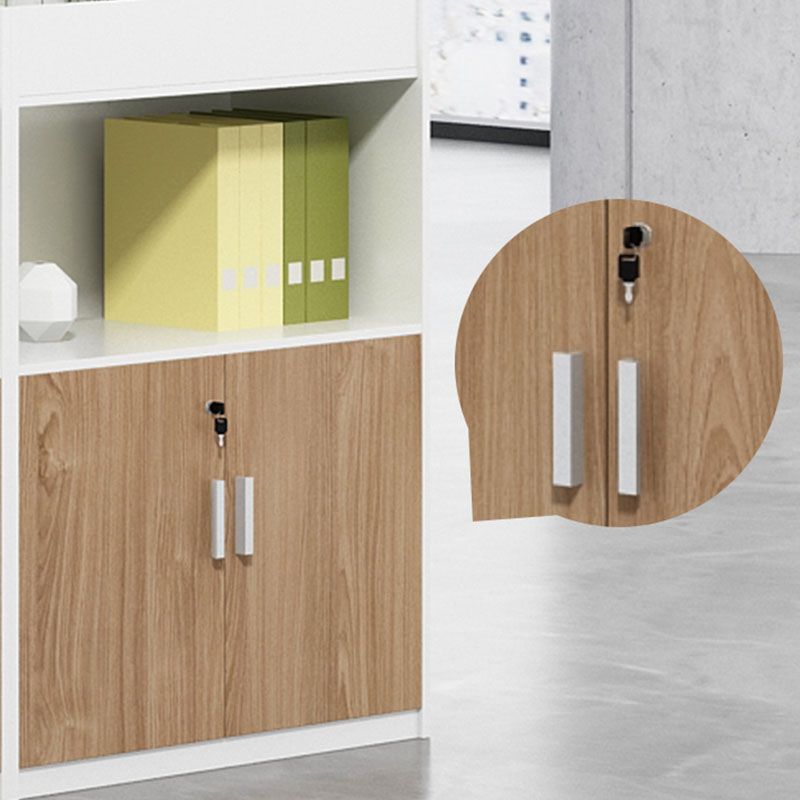 Modern Key Locking File Cabinet Wooden Frame Storage Lateral File Cabinet