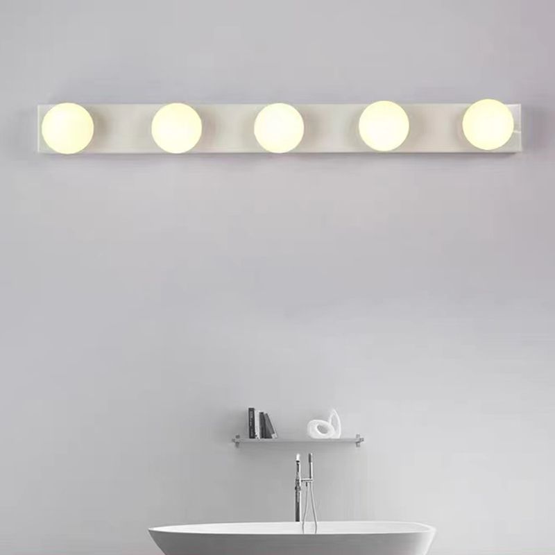 Modern Bath Vanity Lighting Metal White/Black Light for Bathroom