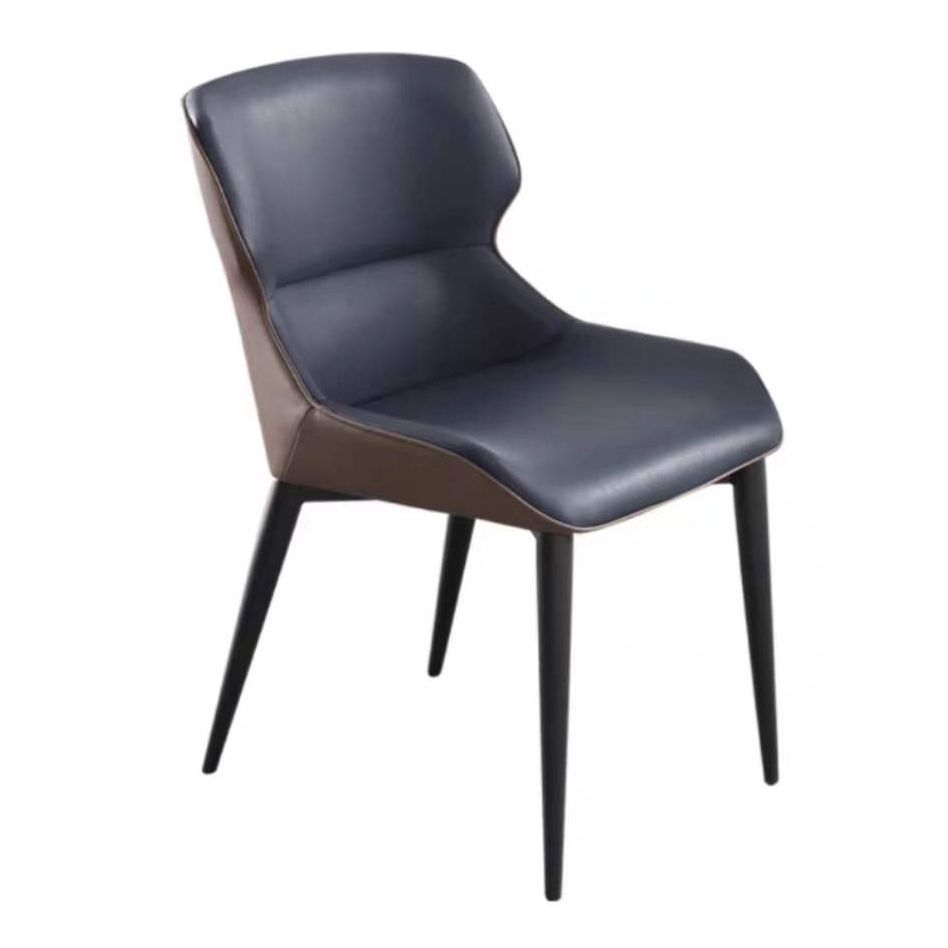 Contemporary Style Chair Arm Chair for Kitchen with Metal Legs