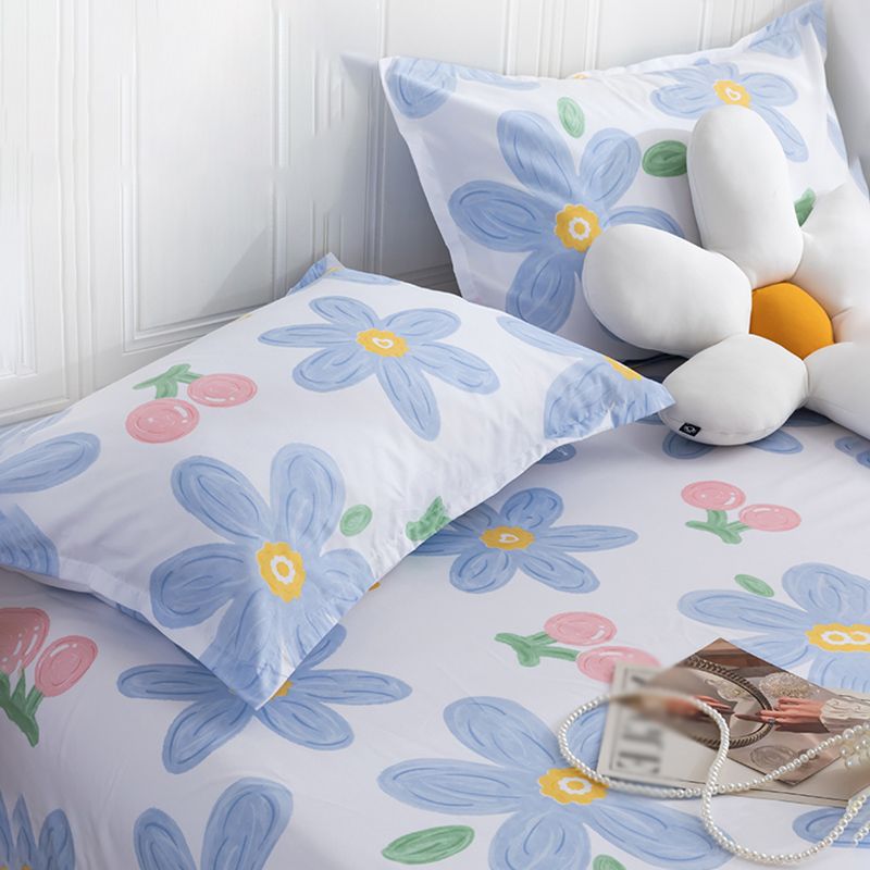 Soft Sheet Set Printed Fade Resistant Breathable Polyester Bed Sheet