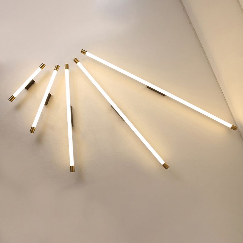 Accesorios de iluminación de espejo de tiras lineales simples de luz de tocador contemporáneo para baño para baño