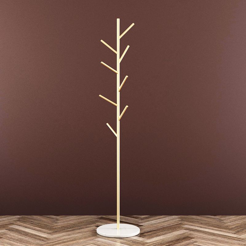 Modern Metal Entry Hall Tree Hooks Hall Tree Wave Shape Coat Hanger