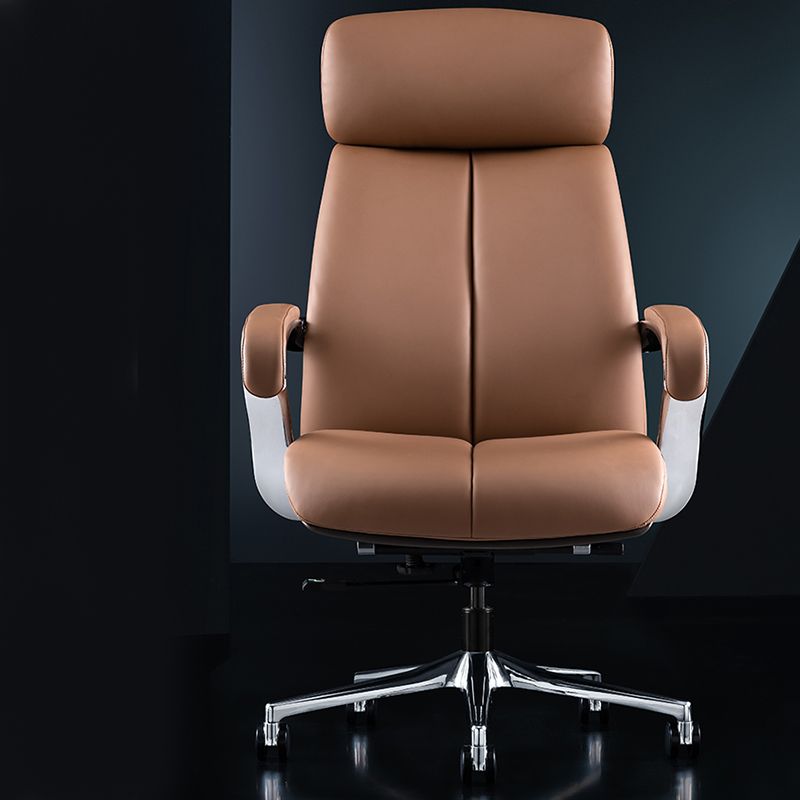 Contemporary Swivel Managers Chair Padded Arms Executive Chair for Office