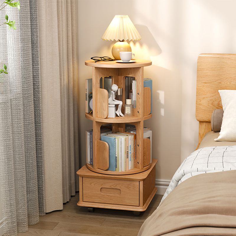 Modern Storage Kids Nightstand Solid Wood Youth Nightstand with Drawer