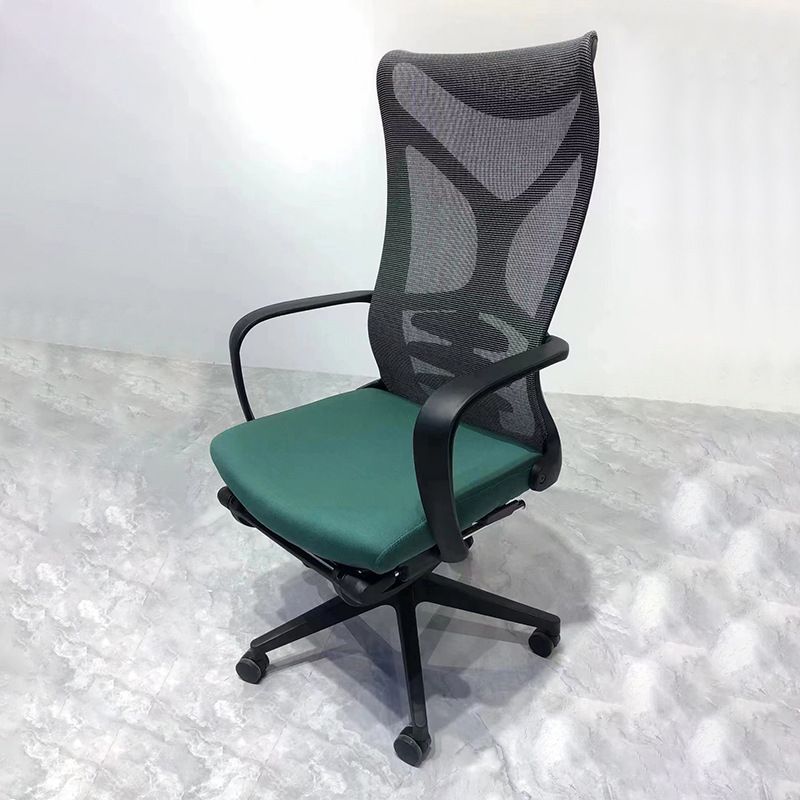 Modern Desk Chair Mesh Computer Chair High-Back Chair in Green/Orange/Black/Gray