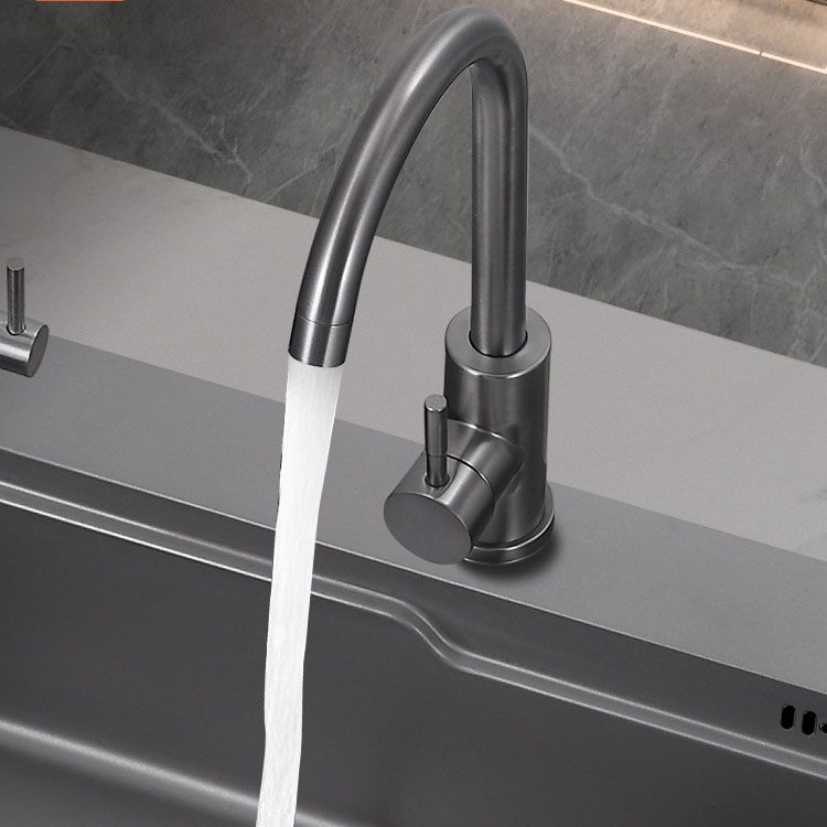 Modern Style Kitchen Sink Stainless Steel 3 Holes Drop-In Kitchen Sink