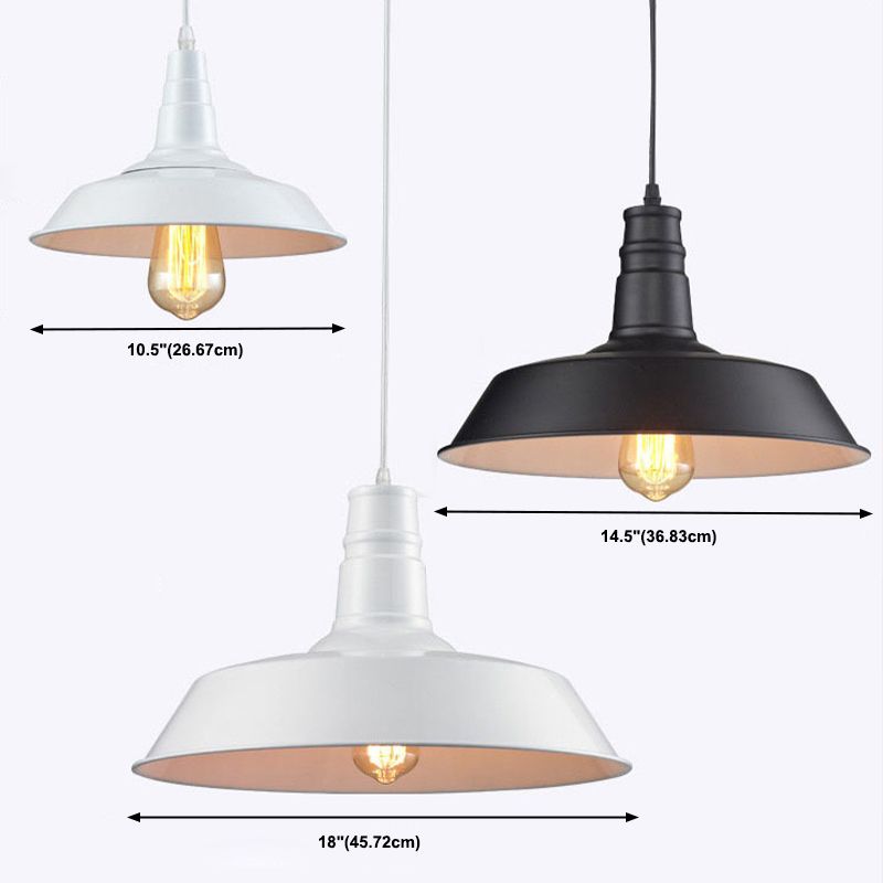 Creative Industrial Pendant Lighting with Metal Shade for Drawing Room Coffee Shop