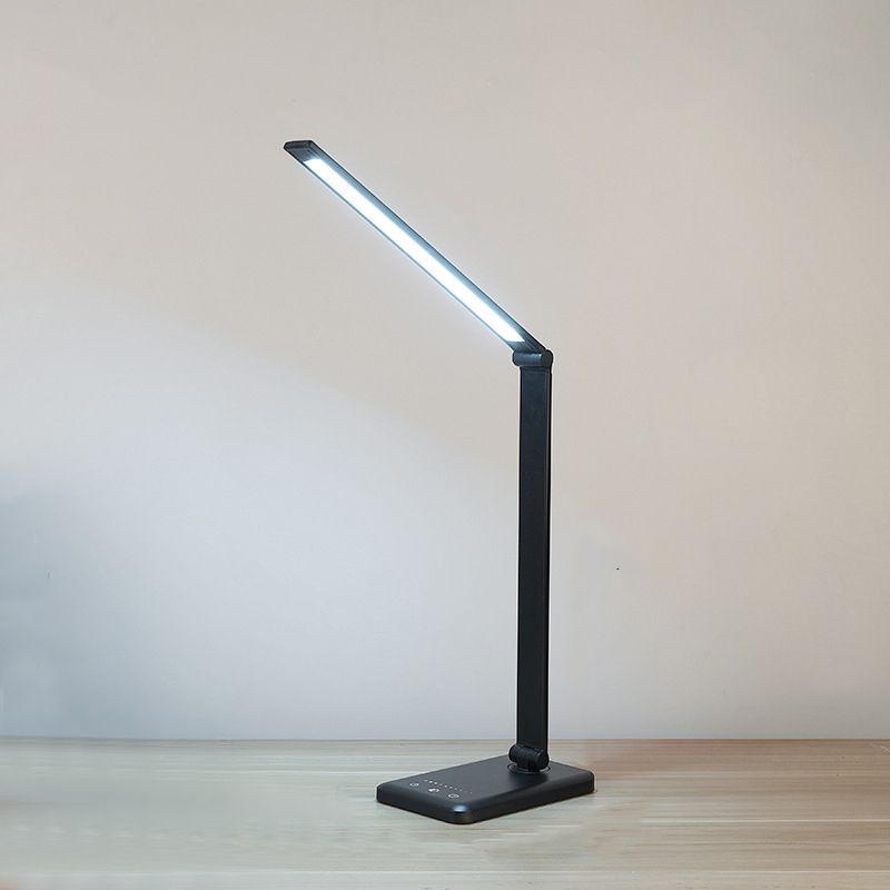 USB Table Lamp with Touch Control, Metal Task Folding LED Table Light for Bedroom