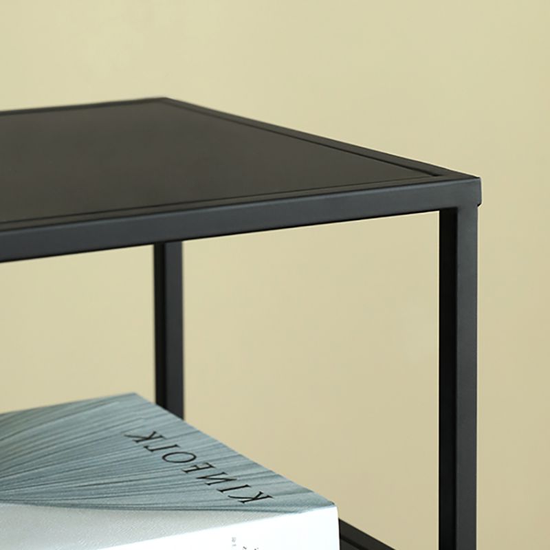 Metal Bed Nightstand Modern Accent Table Nightstand for Bedroom