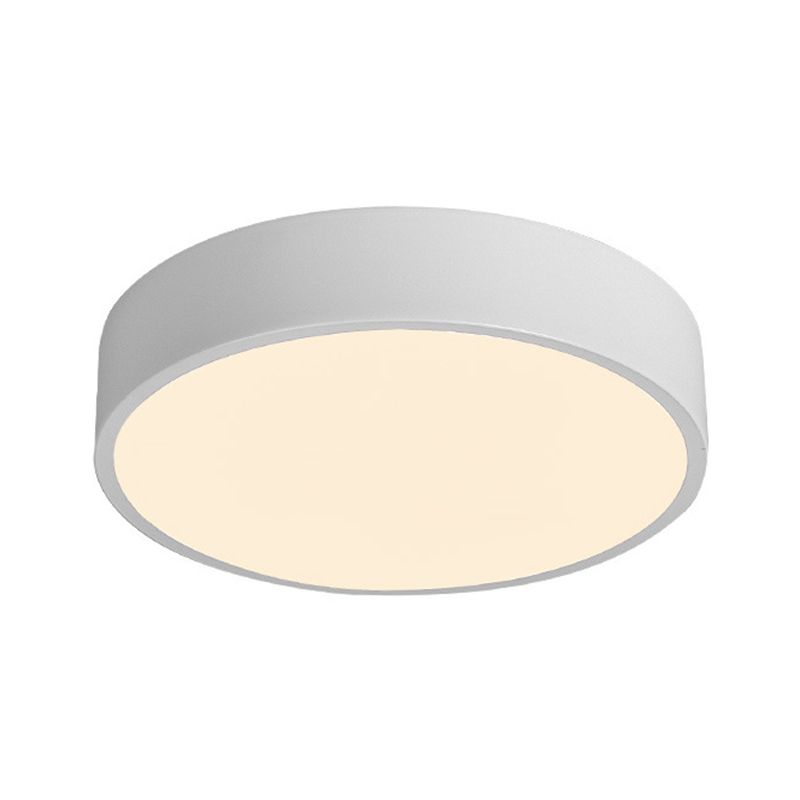 Lampada da soffitto circolare a soffitto a LED in stile nordico con paralume in acrilico