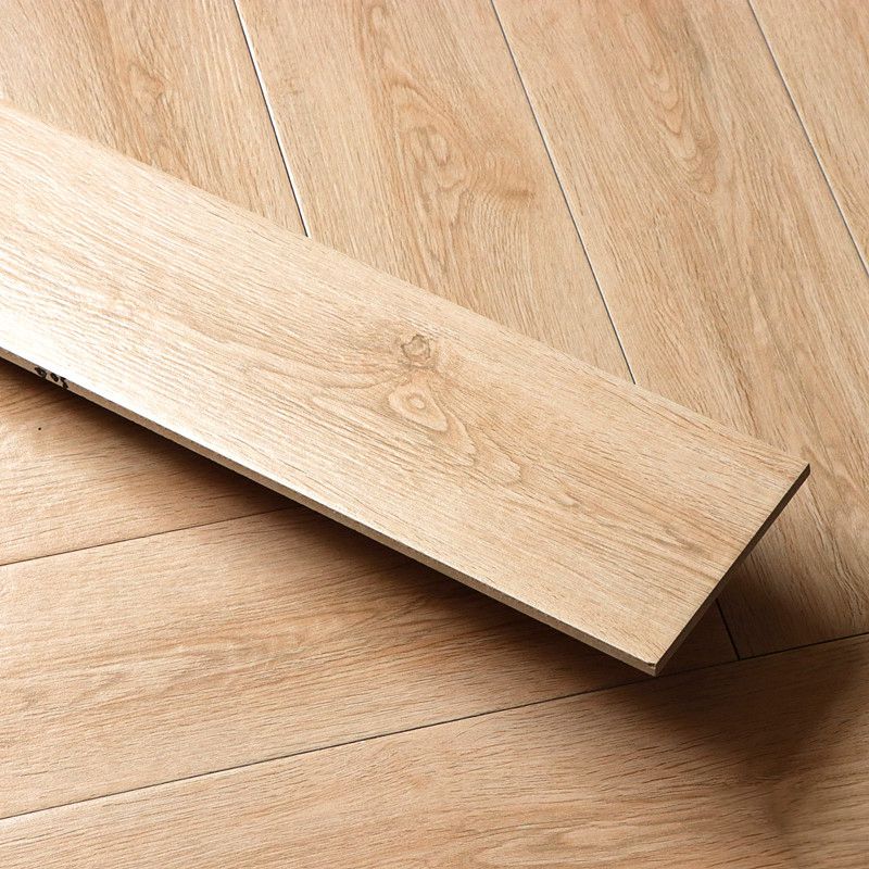 Wood Pattern Rectangle Floor Tile Straight Edge Indoor Floor Tile