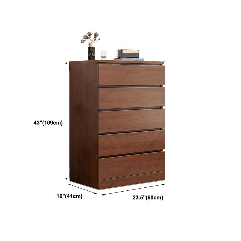 Vertical Contemporary Wood Dresser Bedroom Lingerie Chest Dresser with Drawer