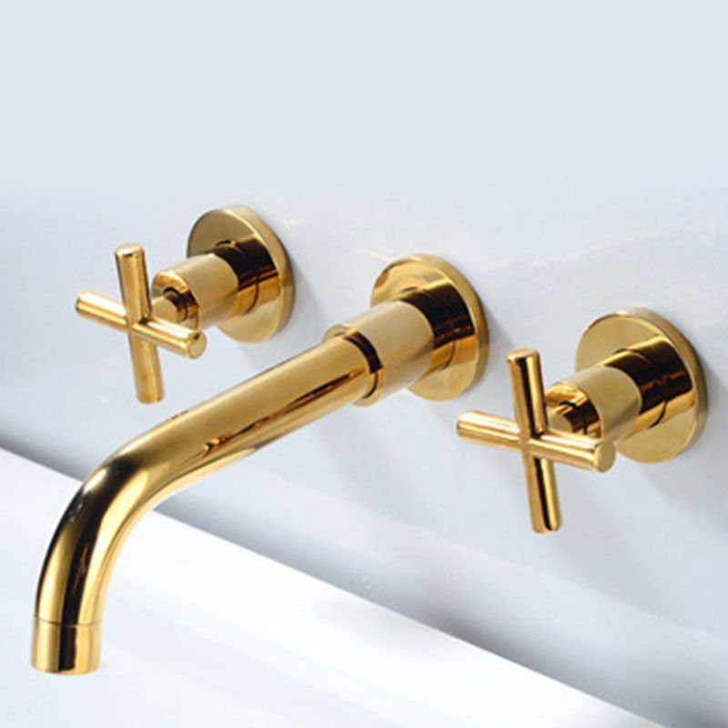 Modern Wall Mounted Faucet Bathroom Rotate Handle Bathtub Faucet