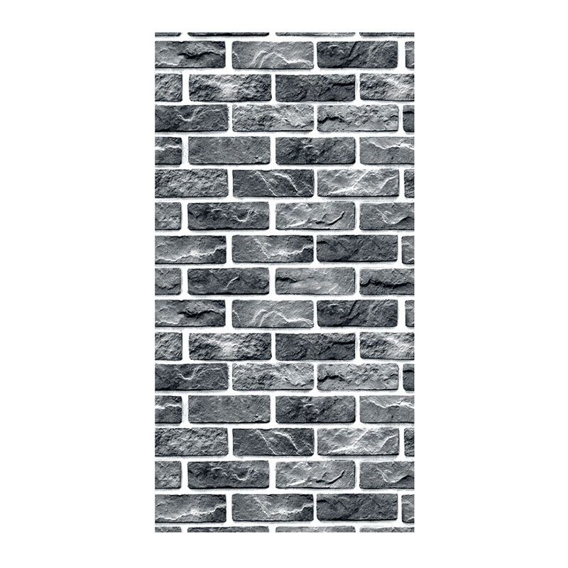 Brickwork Wallpaper Roll in Dark Color Non-Woven Fabric Wall Art for Home Decoration, 57.1 sq ft.