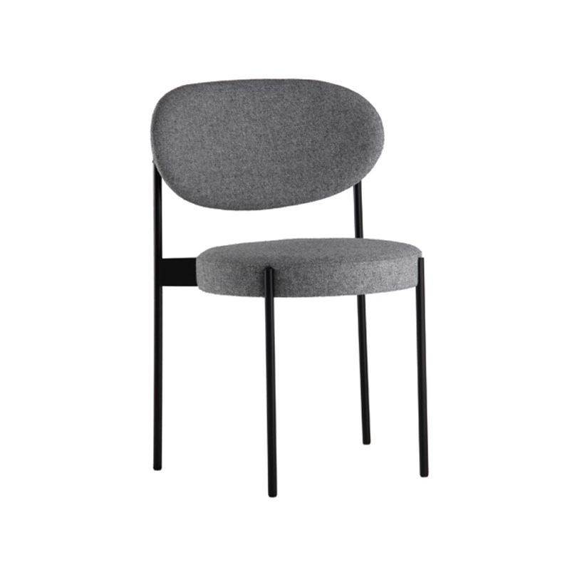 Minimalist Design Upholstered Dining Chairs Open Back Side Chair for Home