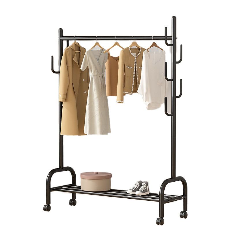 Modern Coat Rack Hanging Rail Storage Shelving and Hooks Coat Hanger