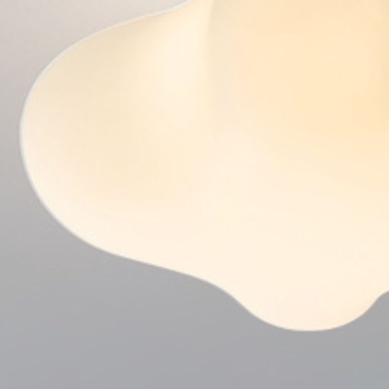 LED Ceiling Flush in Cream White Kids Style Acrylic Ceiling Flush Mount